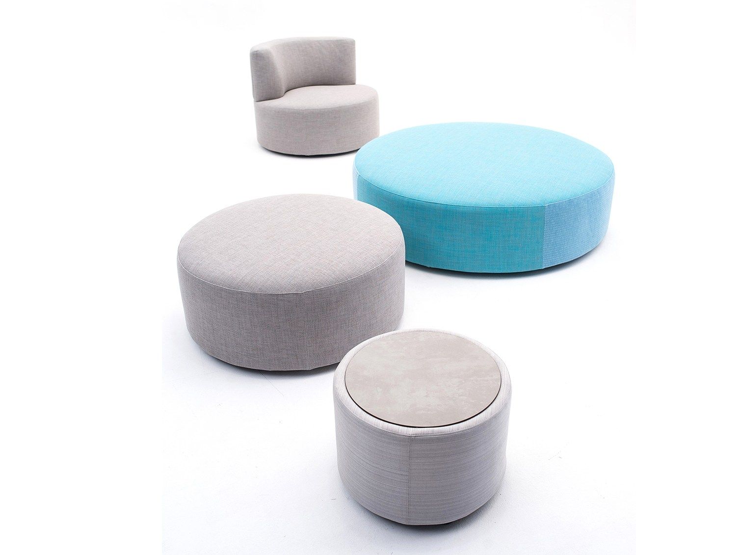 Круглый садовый журнальный столик из ткани Varaschin Belt ARCH-00001380