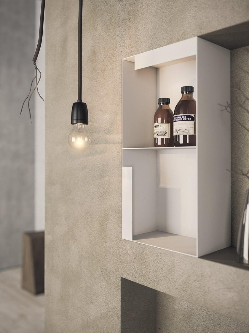 NOVELLO Тумба под умывальник из лакированного HPL с ящиками и зеркалом Calix xl sun-id-1437672 - Вид №2