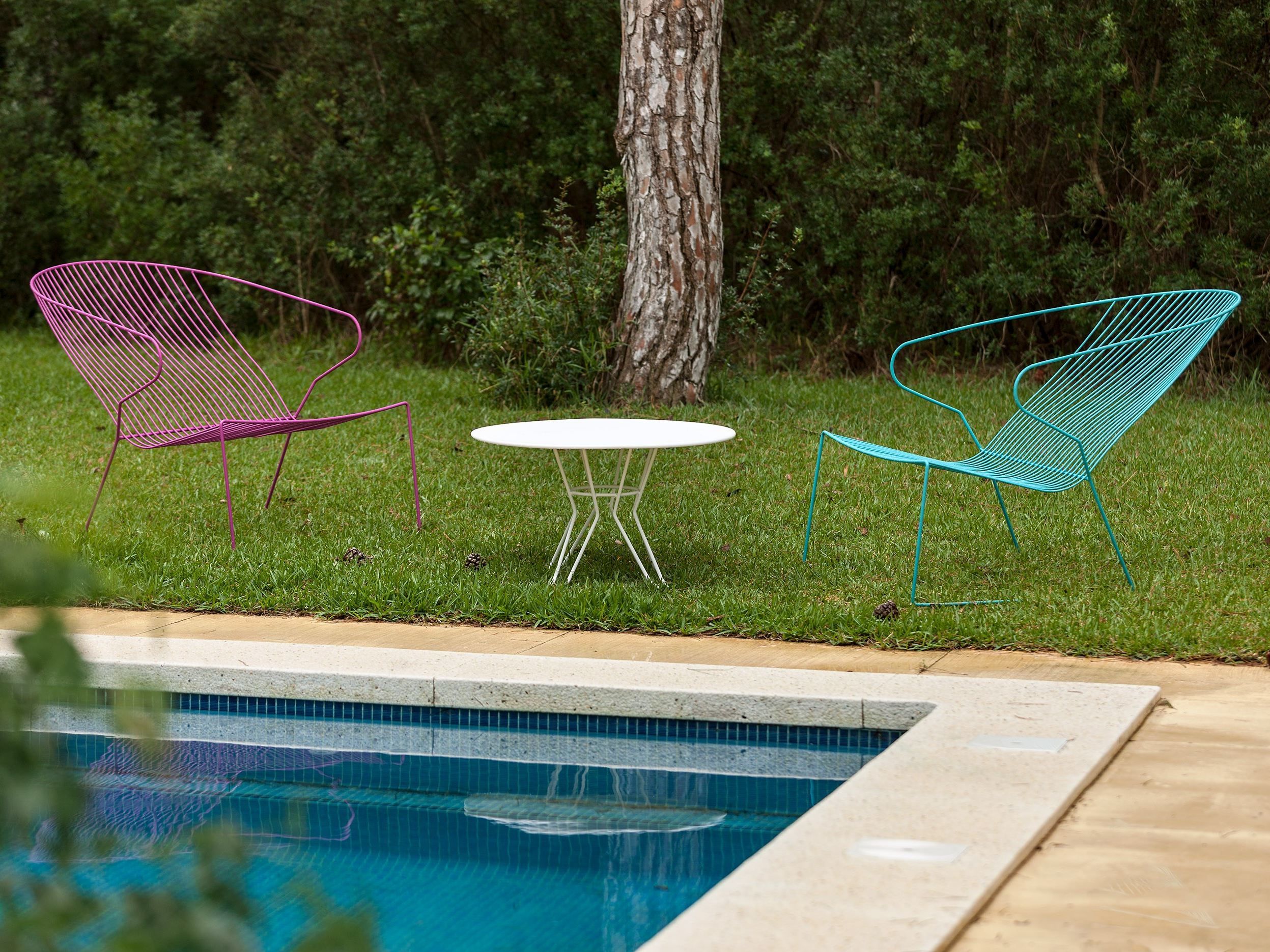 Стальной штабелируемый садовый стул с подлокотниками iSimar Bolonia ARCH-00080085 - Вид №6