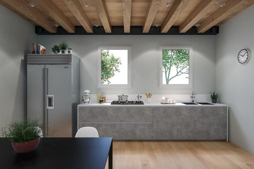 Artesive Наклейка на дверь под бетон Stone St-12 - Вид №2