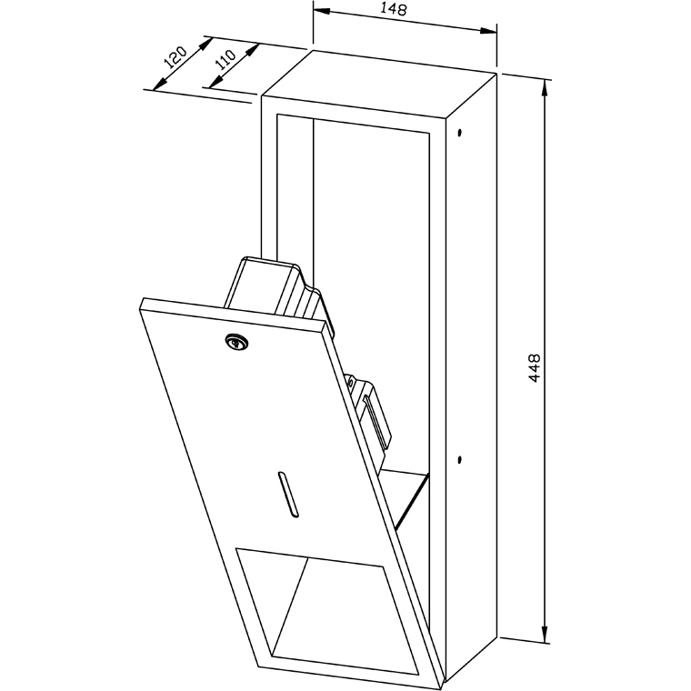 728591 Дозатор пенного мыла WP208-5 WAGNER_EWAR A-LINE Wagner Ewar  - Вид №1