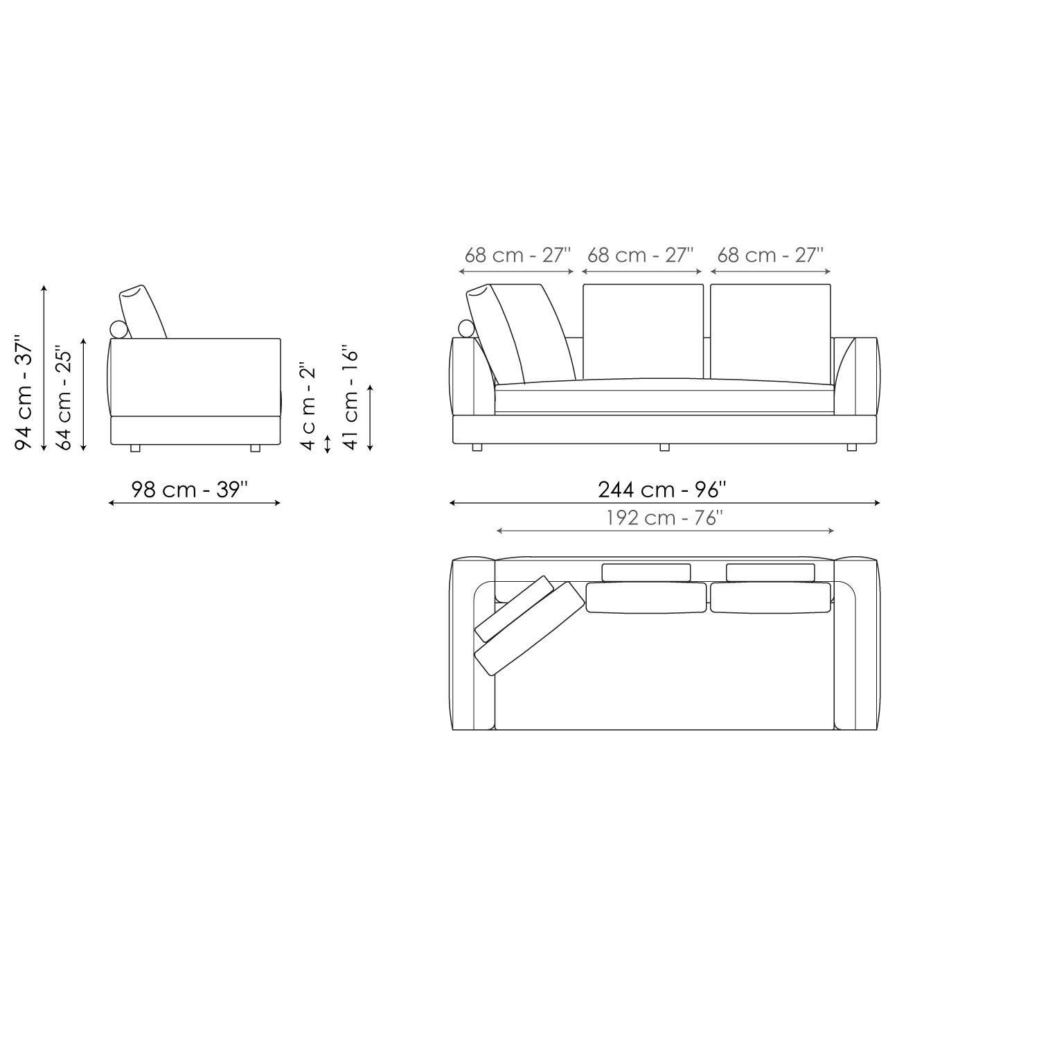 Ткань диван BONALDO LIAM ARCH-00067700 - Вид №54