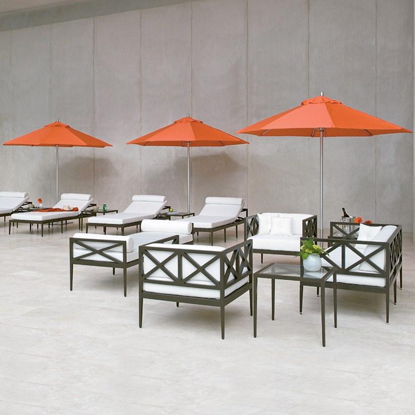 JANUS et Cie Квадратный сервировочный стол из алюминия и стекла Azimuth sun-id-1455866 - Вид №8