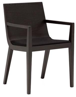 Andreu World Кресло из дерева с подлокотниками Rdl So7292 - Вид №3