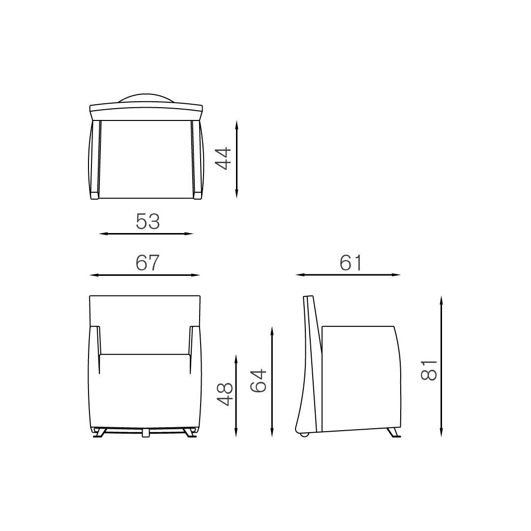Съемное кресло с откидывающейся спинкой BALERI ITALIA CAPRIJOLLY ARCH-00075435 - Вид №12