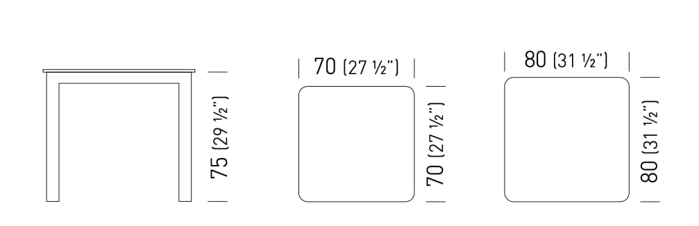 Квадратный или прямоугольный стол из мрамора или керамогранита GABER MANTIX MARBLE & PORCELAIN ARCH-00108073 - Вид №6