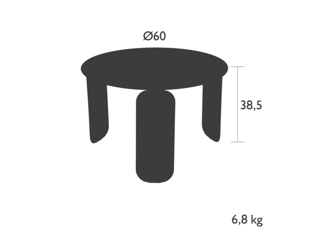 Алюминиевый круглый садовый столик In Stock Fermob ARCH-00119491 - Вид №3