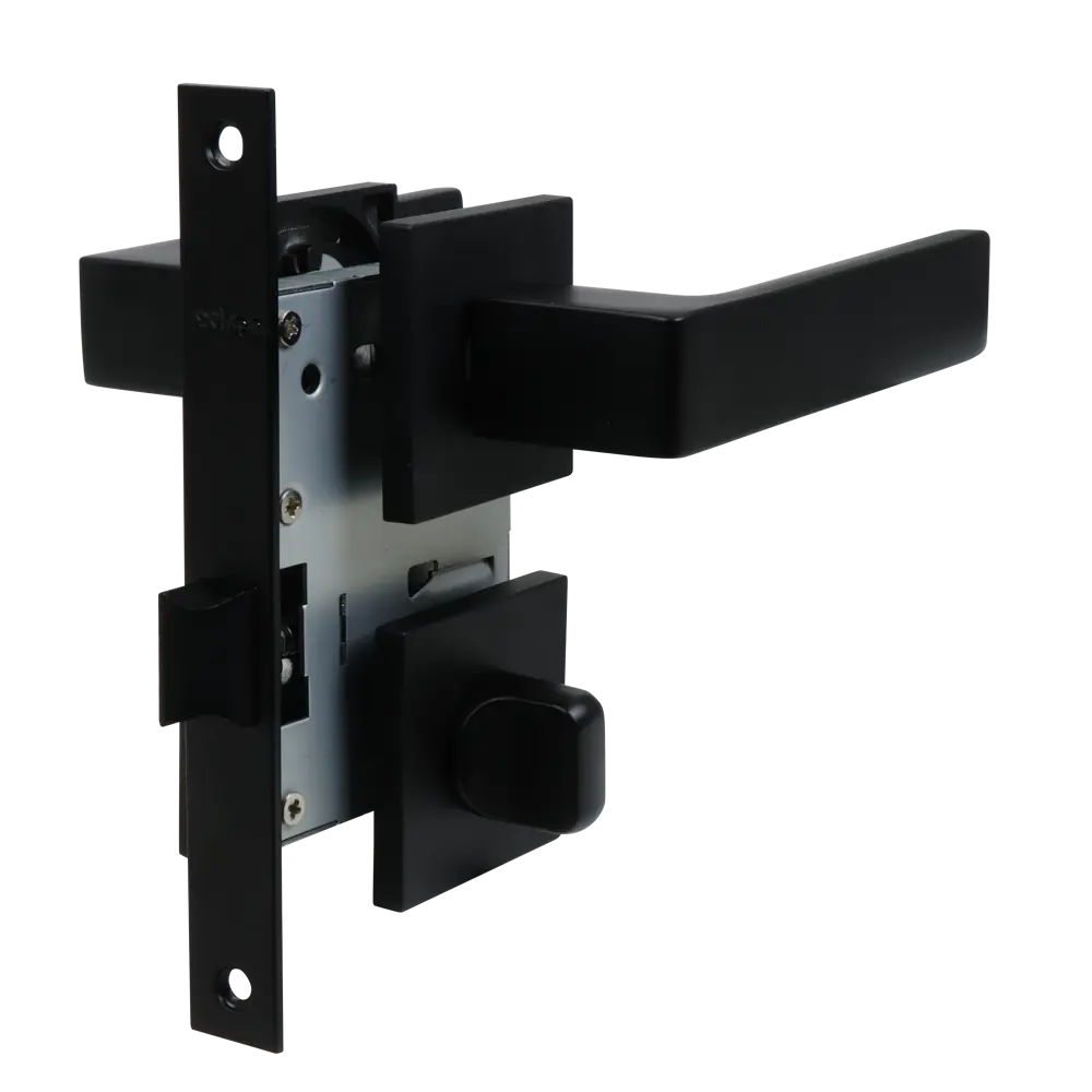 Дверные ручки EDSON WC10Q2 черные с запорным механизмом 85167461 STLM-1327371