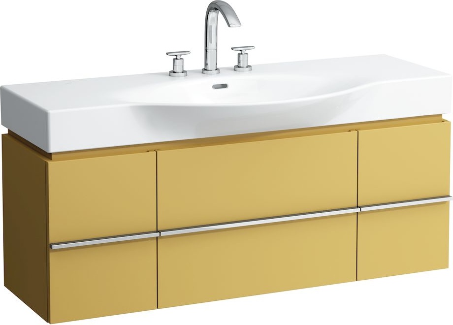 H4013020754631 Шкафчик под раковину, для раковин 811704, 812704, 2 выдвижных ящика с 2 дверцами, 2 стеклянные полки LAUFEN PRO - Вид №5