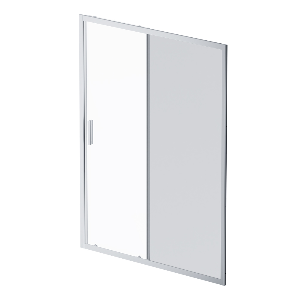 W90G-150-1-195MG Solo Дверь душевая 150х195 стекло тонированное профиль матовый хром AM.PM Gem - Вид №5