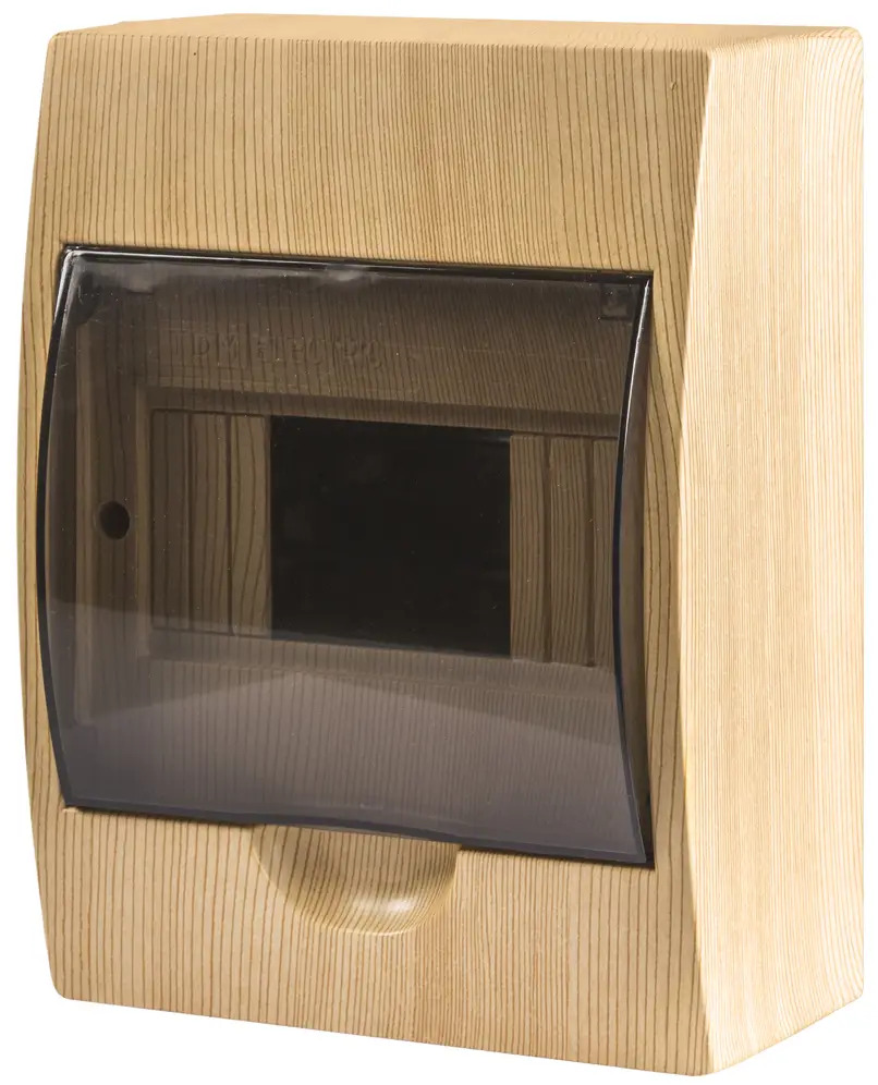 TDM Щит распределительный навесной на 6 модулей с текстурой сосны 15865293