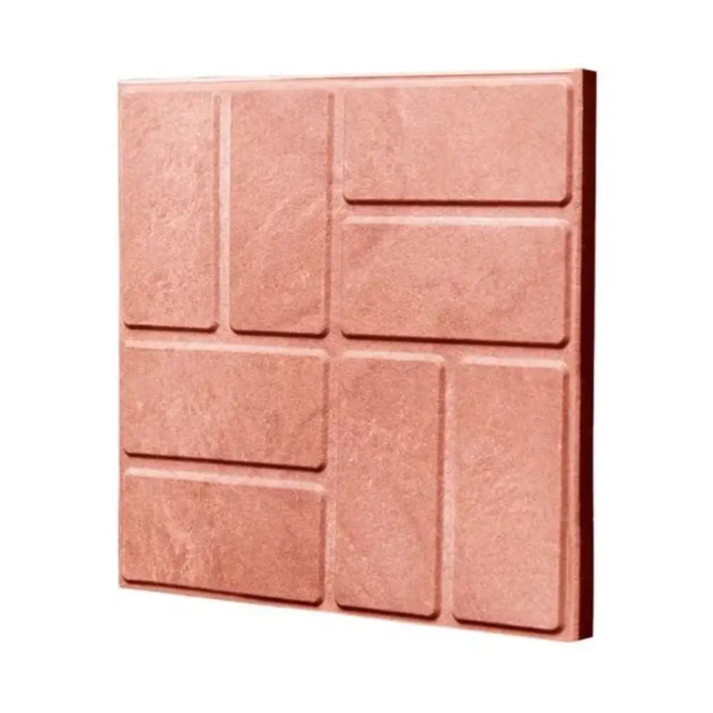 Плитка тротуарная полимер-песчаный композит 25x25x2 см красный Santreyd STLM-2197530 - Вид №1