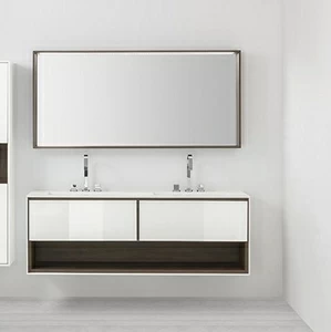 Комплект мебели для ванной комнаты. Лакировка снаружи/ лакировка внутри FRAME fr1