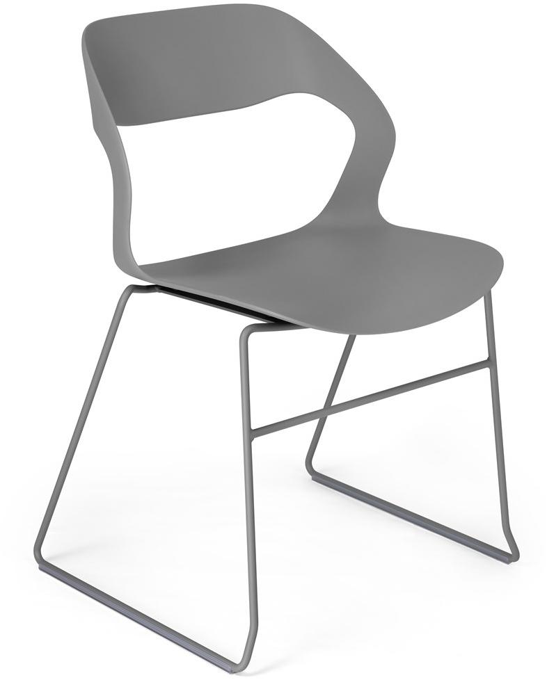 Crassevig Стул для конференций, штабелируемый салазками из полипропилена Mixis sun-id-1357778 - Вид №9