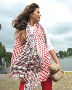 SASKIA_R Шаль 70/190 45% хлопок 55%лен PETRUSSE