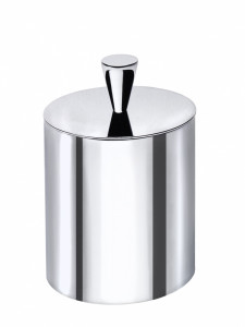 6902/GO Surya Metall, круглая баночка с крышкой для гигиенических принадлежностей, цвет золото