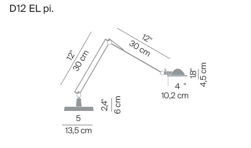 Алюминиевая регулируемая светодиодная настольная лампа LUCEPLAN ARCH-00074784 - Вид №4