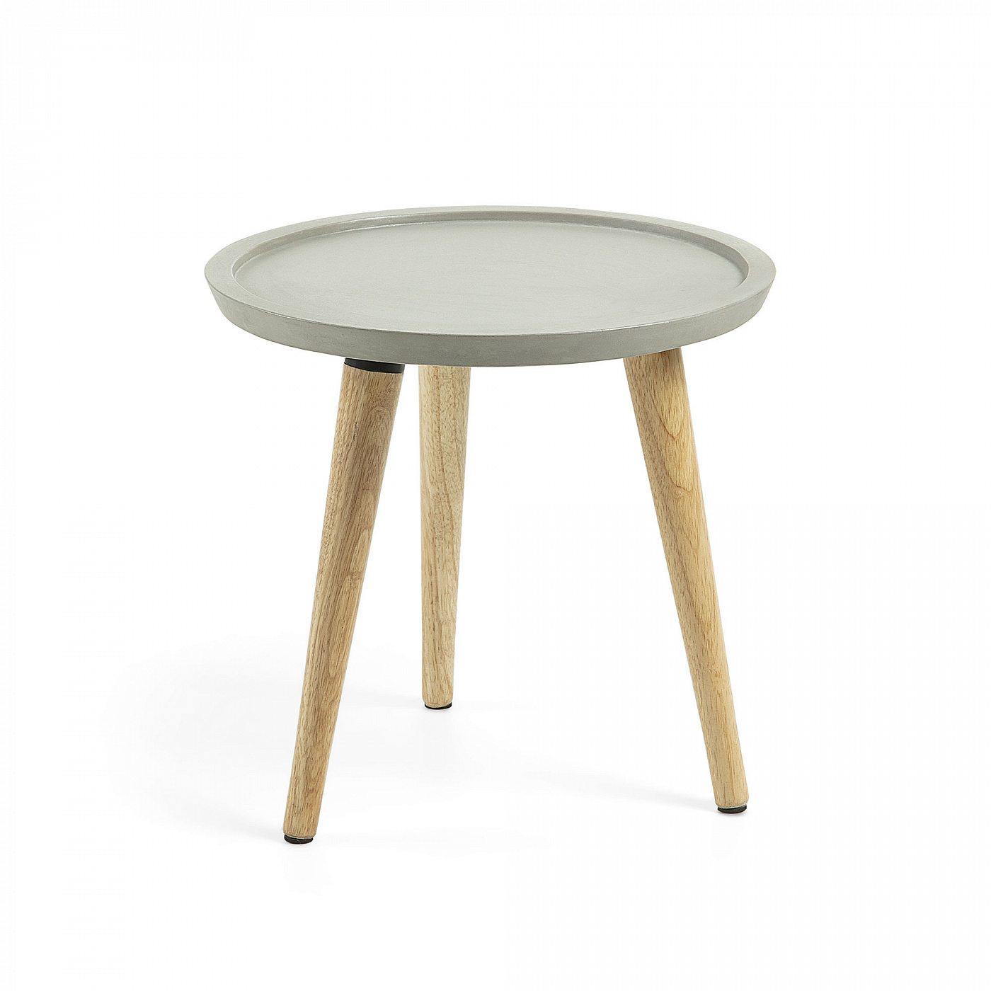 062599 Приставной стол livy каучуковый цемент серый La Forma Lucy - Вид №1