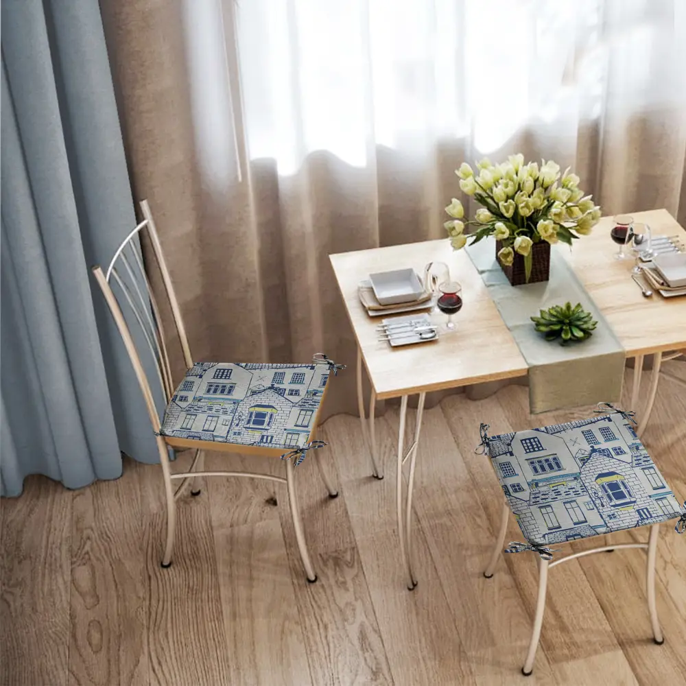 Галета на табурет «Город» 35x35 см цвет мультиколор 82709352 STLM-2140887 LINEN WAY  - Вид №3