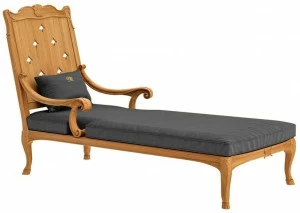 ASTELLO Кресло для отдыха из тика Fleur de lys