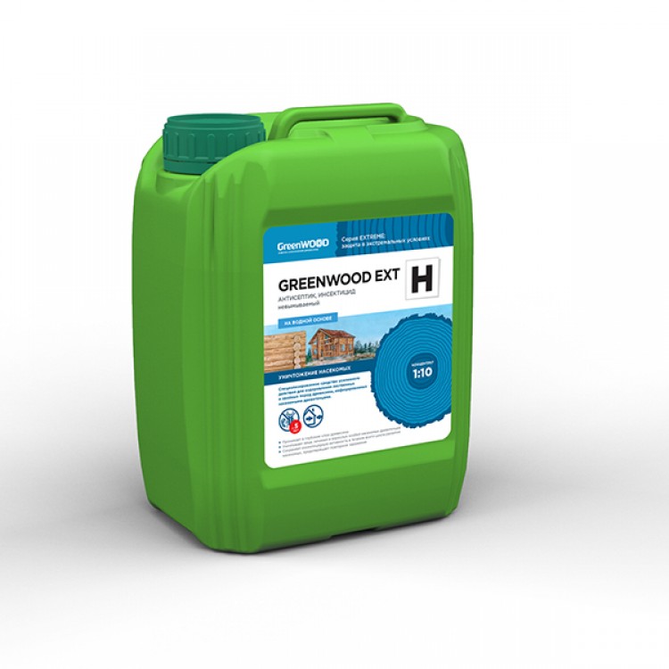 GWE-HK/05 GreenLAB GREENWOOD EXT H Концентрат 1:10, 5 л, АНТИСЕПТИК, ИНСЕКТИЦИД невымываемый 