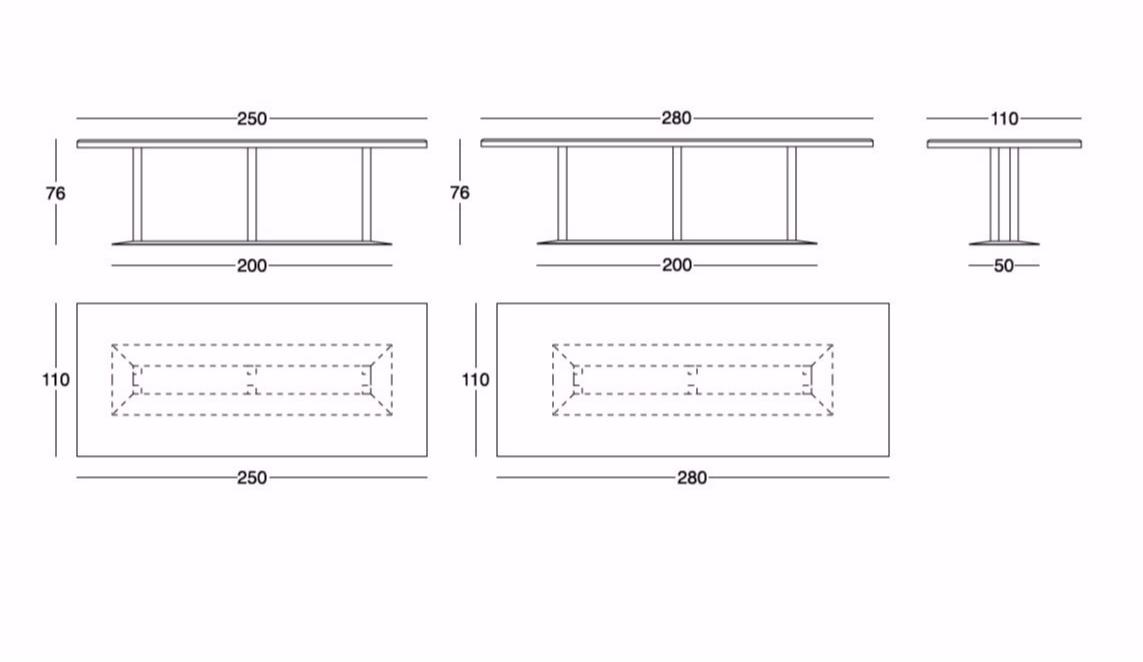 Longhi Прямоугольный обеденный стол из мрамора Loveluxe T 110 - Вид №3