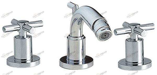 rvb Смеситель для биде на 3 отверстия с регулируемым изливом Sully 4032.--.57