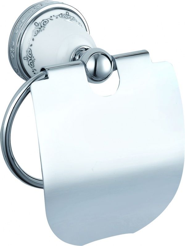 H9750/06CR Sanibano Kleo, бумагодержатель с крышкой, цвет хром 