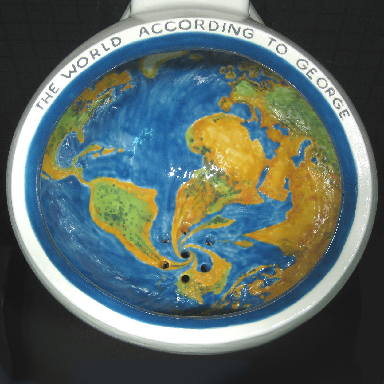 48686 Настенный писсуар, уринал с мушкой Clark Made Urinal - Вид №1