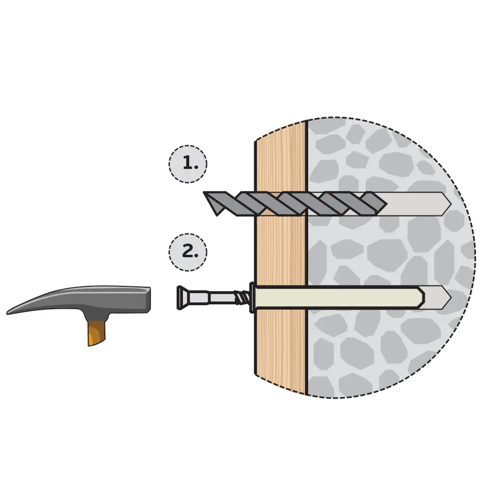 Дюбель-гвозди STANDERS для профессионального монтажа конструкций 6x40 мм 86677348 STLM-0070739 - Вид №2