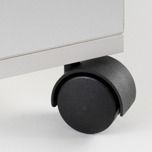 Мебельное колесо поворотное , с винтом М8, без тормоза, D50, черный LJPS0214 Public Steel Россия