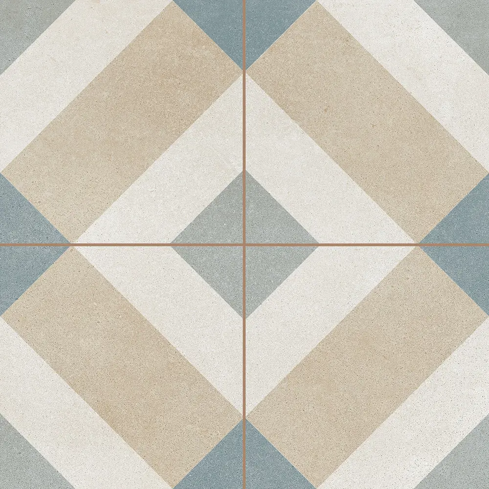Глазурованный керамогранит Geometric 45x45 см 1 м² матовый цвет бежевый 83763008 STLM-2104918 Santreyd Timeless
