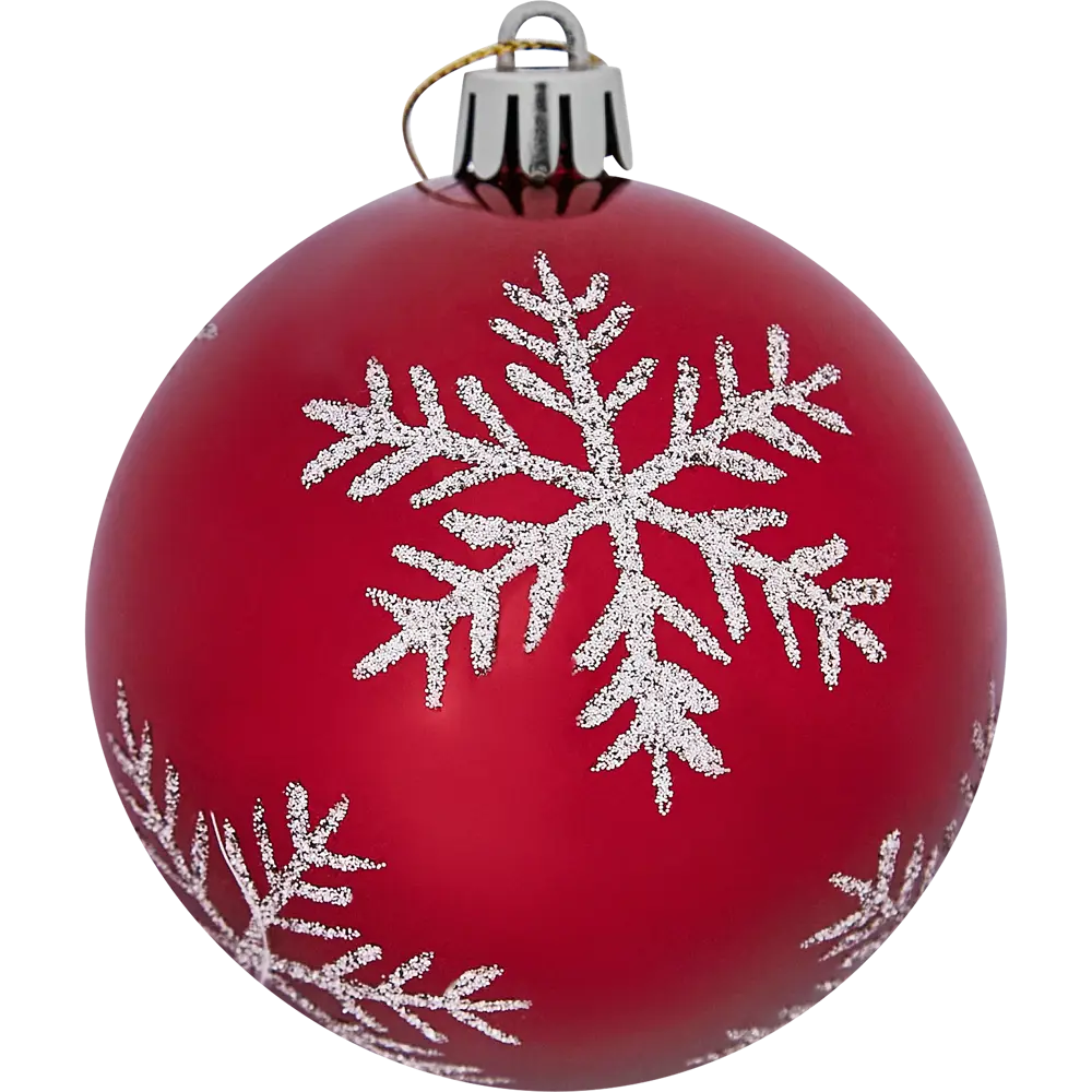 87036427 Елочное украшение Шар с узором Christmas ø7.8 см цвет розовый STLM-1490002 Santreyd  - Вид №1