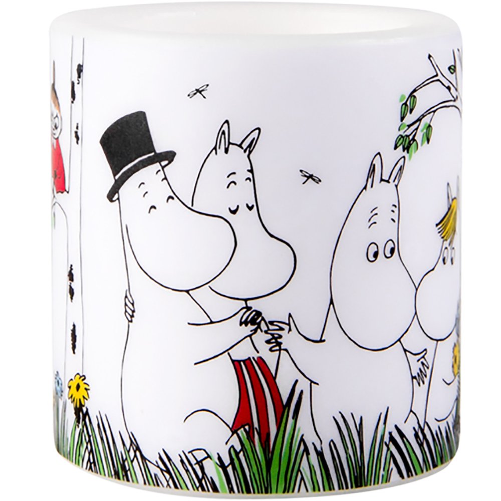 Свеча большая Moomin "Счастливое семейство", 8 см LE-VILLAGE СОВРЕМЕННЫЙ 222008 Белый  - Вид №1