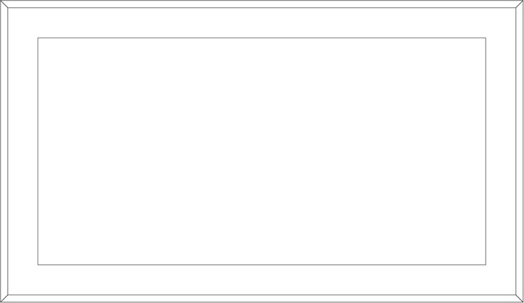 BY 2208 Зеркало в багетной раме cо встроенным LED-светильником 31,5 W EVOFORM Ledside - Вид №1
