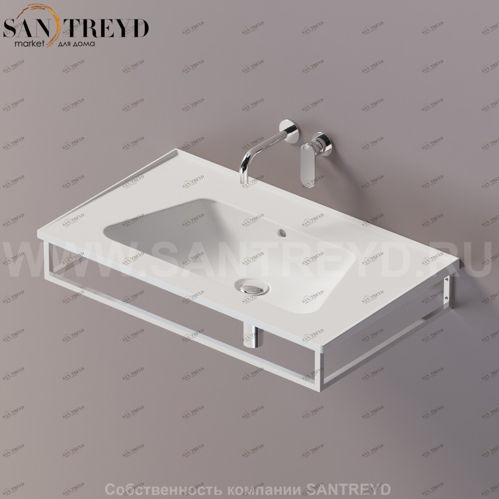 Flaminia BLOOM Металлический держатель 85 см для раковин хромированный BM85S.CR Ceramica Flaminia