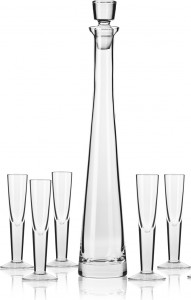 10627081 KROSNO Набор из графина и 6 рюмок Krosno Империя 300мл, 30мл, стекло, п/к Стекло