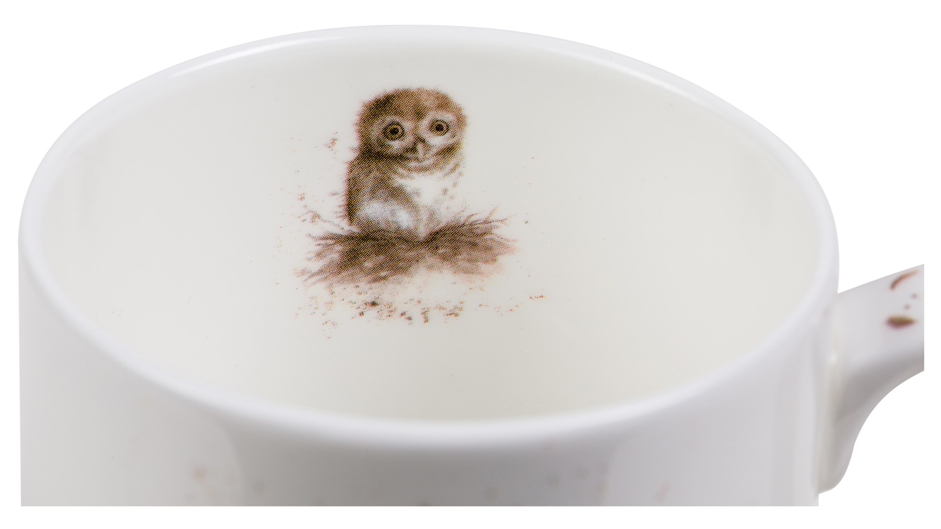 10566408 Royal Worcester Кружка Royal Worcester "Забавная фауна", "Сова" 310мл Фарфор костяной  - Вид №4