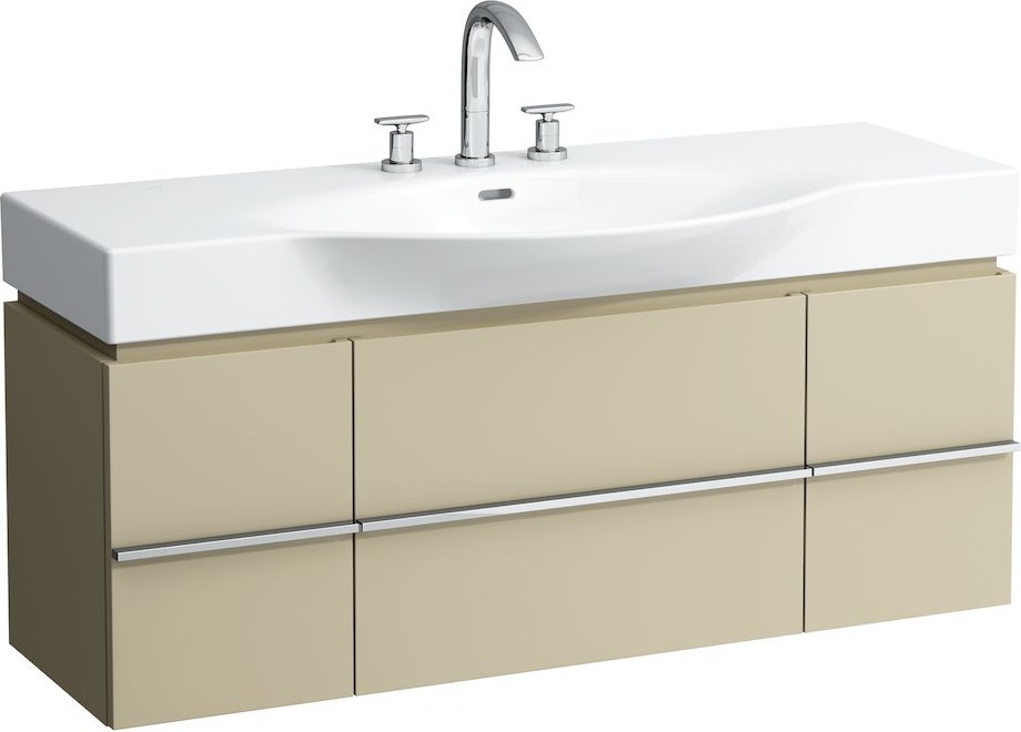 H4013020754751 Шкафчик под раковину, для раковин 811704, 812704, 2 выдвижных ящика с 2 дверцами, 2 стеклянные полки LAUFEN PRO - Вид №2