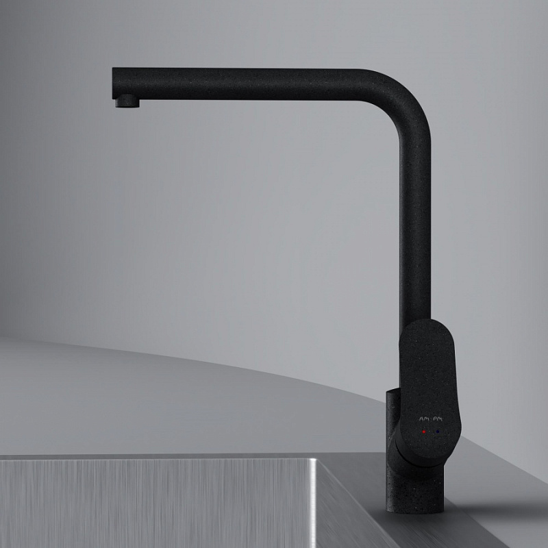 F8005022 смеситель для кухни L-образный излив черный шт. AM.PM Like - Вид №2