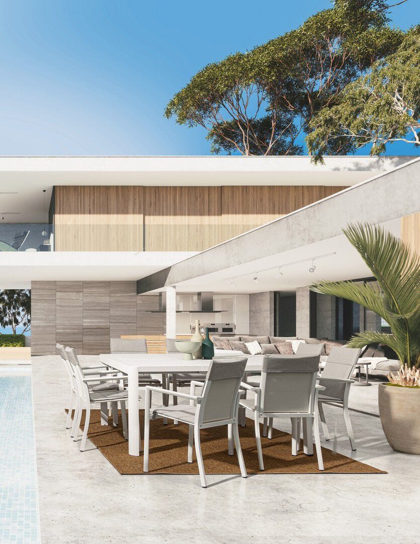 Алюминиевый штабелируемый садовый стул с подлокотниками BIZZOTTO Konnor ARCH-00101358 - Вид №8