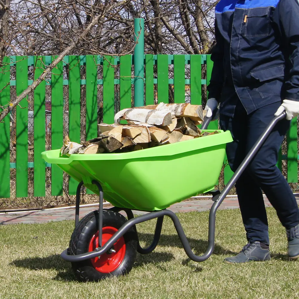 Садово-строительная тачка ПАВЛОВСКАЯ ЗАРЯ усиленная 200 кг 82167508 STLM-0020907 - Вид №5