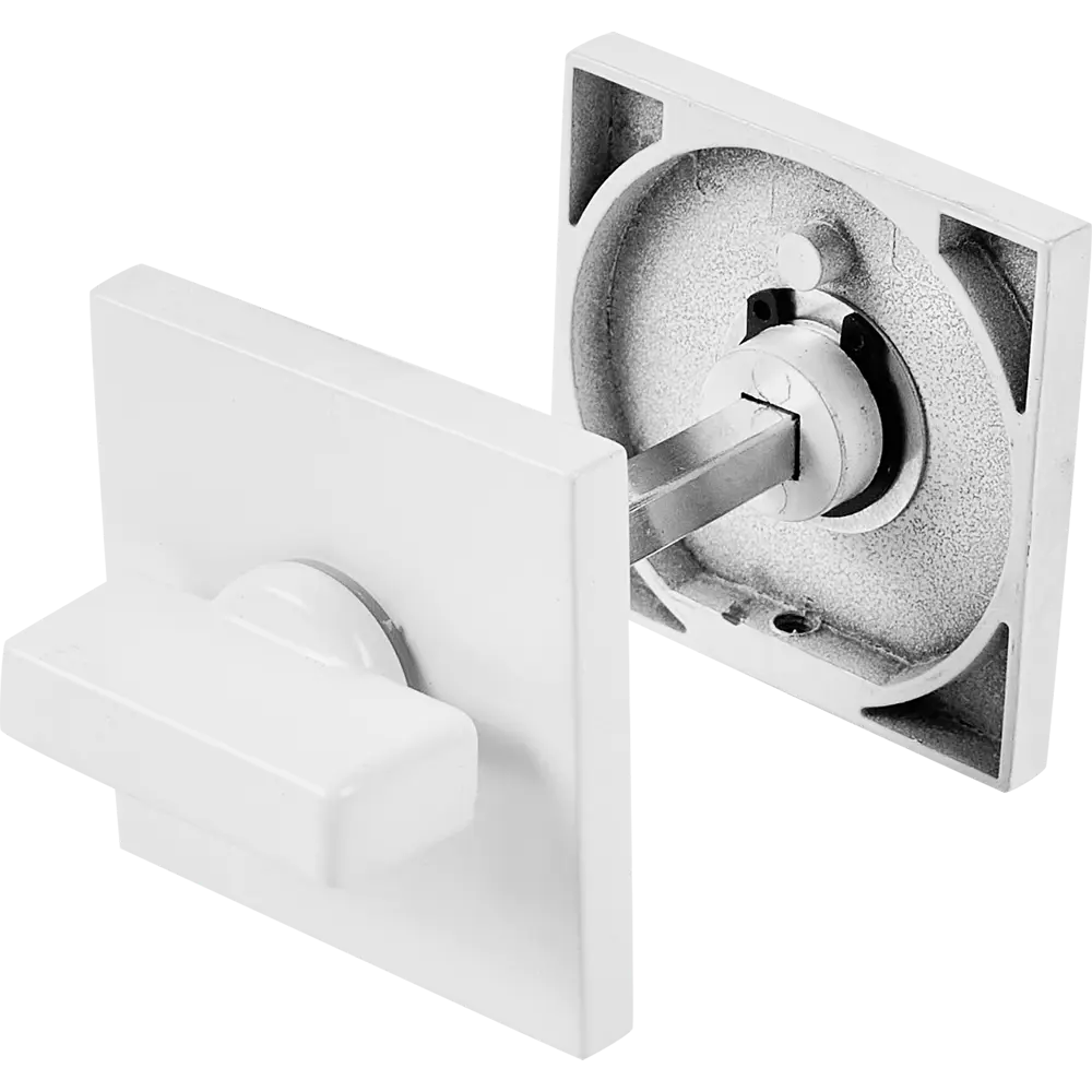 PUERTO Фиксатор дверной Slim AL 03 MSW - надежная защита в матовом белом 86523063 STLM-0069603