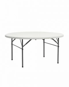 Стол обеденный белый круглый пластиковый складной D 150 см "Кейт" STOOL GROUP  00-3958669 Белый
