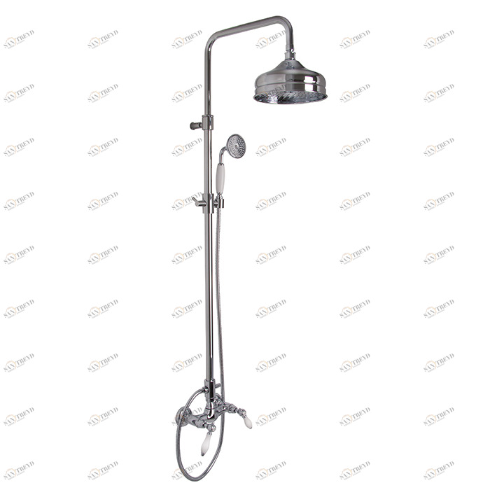 F5405/2 Смеситель для душа внешнего монтажа с душевой штангой, верхним душем и душевым комплектом FIMA CARLO FRATTINI Herend 