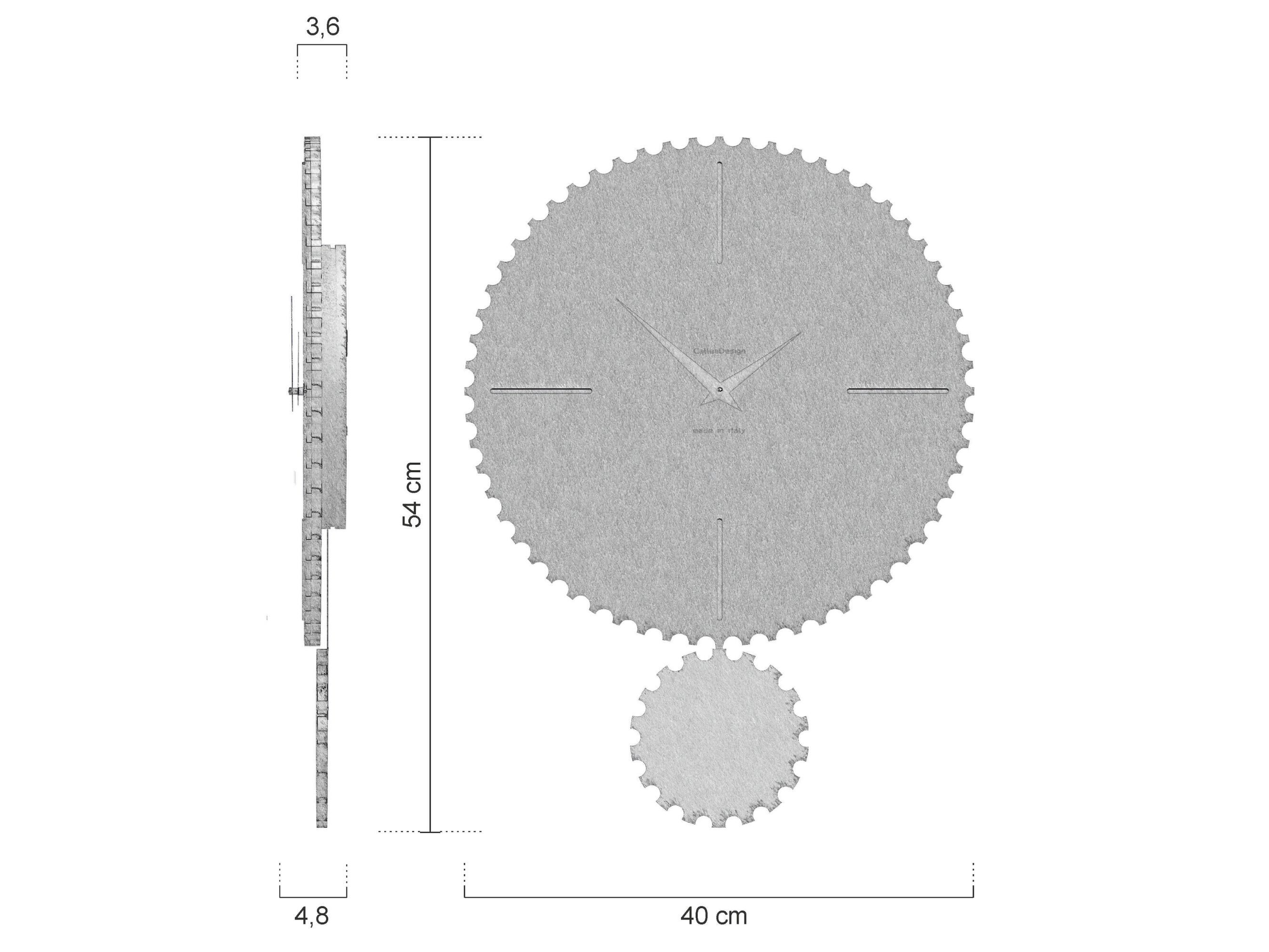 Настенные маятниковые часы MDF CalleaDesign RIZ ARCH-00114056 - Вид №4