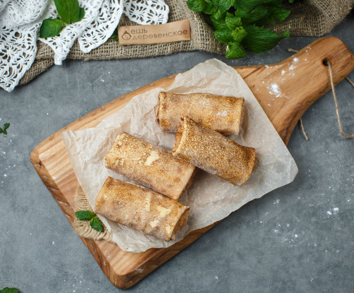 5766 Блины с творогом и малиной Вкусляндия 