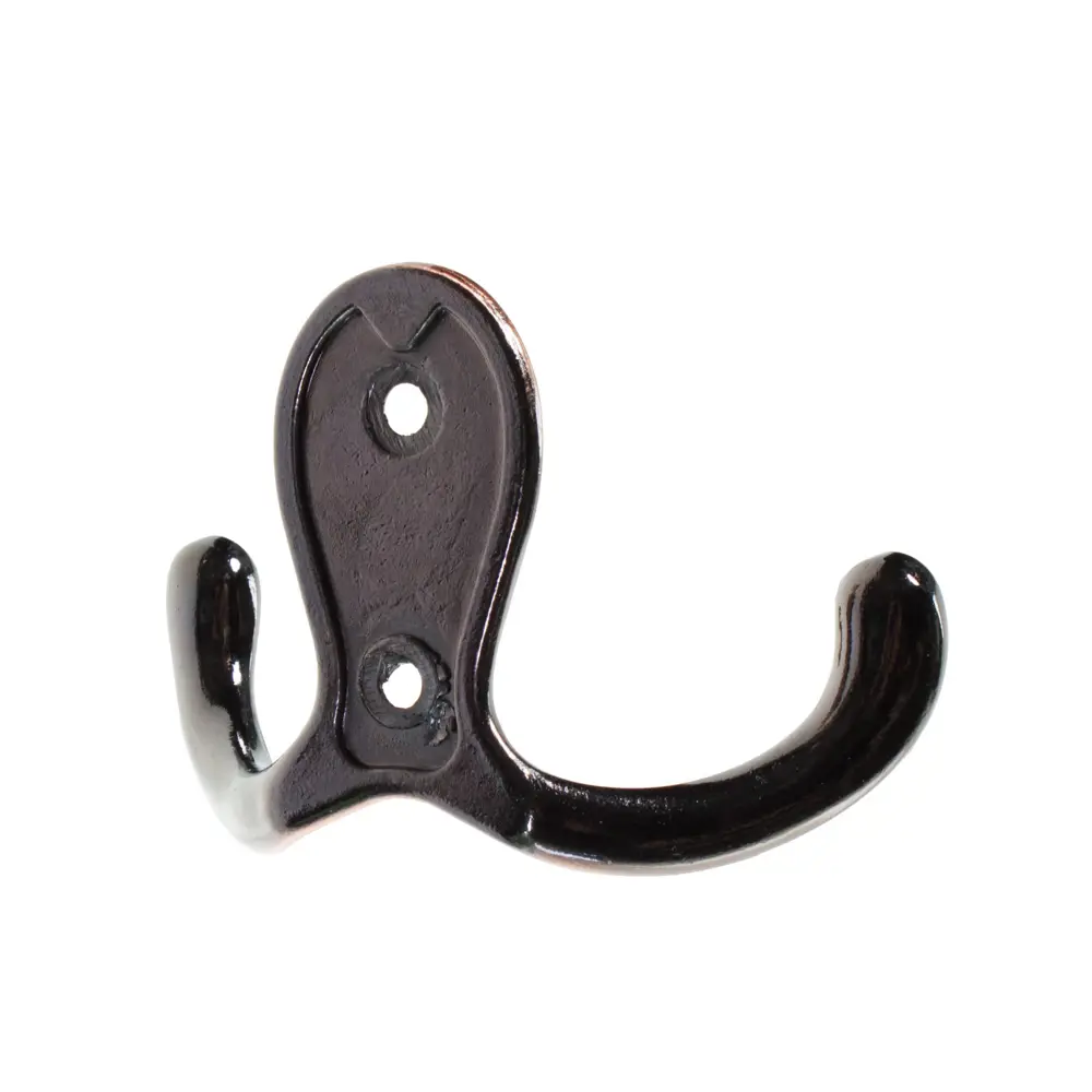 Крючок двухрожковый стандартный, металл, цвет медный LAMPLANDIA STLM-2196568 - Вид №1