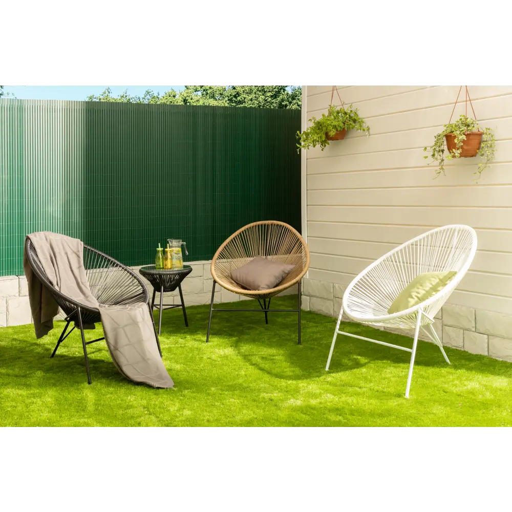 Стул садовый плетёный Acapulco 720x870x800 мм чёрный 19215462 STLM-2049820 Santreyd  - Вид №7