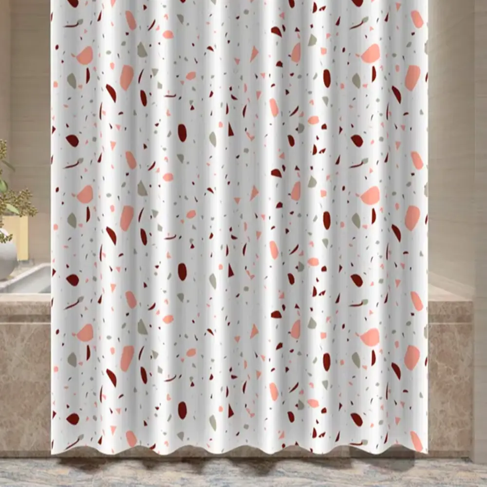 GROMELL Terrazzo - Штора для ванной 180×180 см с водоотталкивающим покрытием 87020944 STLM-0072790
